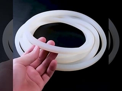 Extrusão de silicone translúcido vermelho, perfil de silicone para vedação