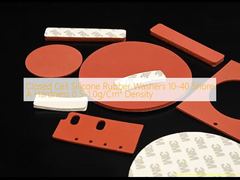 Lavadoras de borracha de silicone de células fechadas 10-40 Shore A Dureza 0,5-1,0 g/Cm3 Densidade