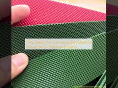 Material da correia transportadora do Pvc do verde de 1 dobra industrial para a fatura do cigarro