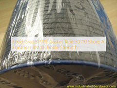 Fita de Vedação de PTFE de Grau Alimentício 30-70 Dureza Shore A Resistência à Tração de 8Mpa