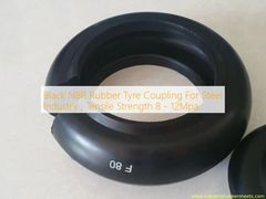 Acoplamento de Pneus de Borracha NBR Preto para Indústria Siderúrgica, Resistência à Tração 8 - 12Mpa
