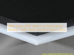 Chapa de HDPE Virgem 100% Tenacidade a Baixa Temperatura, Chapa de LDPE Superfície Lisa / Areia