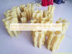 Acoplamento de poliuretano amarelo SBT, acoplamento de aranha elástica SBT SBR