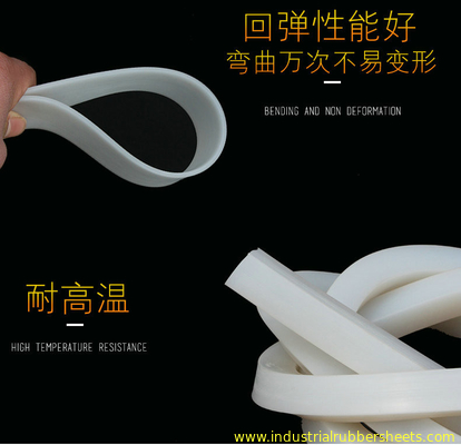 Red Translucent Silicone Profile 3-4mm Wall Thickness Shore A 60