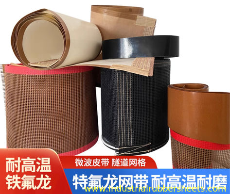 Breathable Non-Stick PTFE Mesh Belt with Mesh Sizes 0.5×1 to 10×10mm for High Temperature Applications