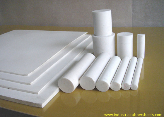 Folha moldada ou raspada de PTFE, folha plástica do anti PTFE da corrosão para o selo/gaxeta