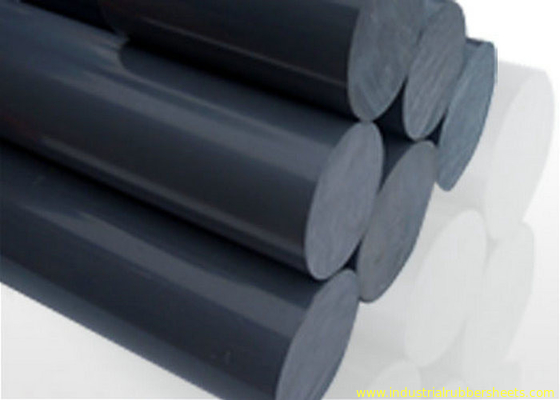 O preto recicl PVC Rod contínuo do plástico com o ácido &amp; o alcalóide resistentes, barra redonda de nylon