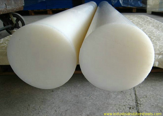 PE branco Rod plástico de nylon para placas de corte e tanques/barra do HDPE