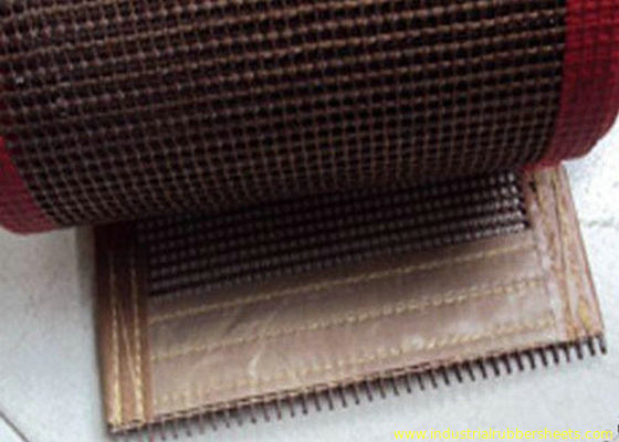 Malha 10 x 10mm do produto comestível PTFE de resistência térmica, correia transportadora da malha do PTFE