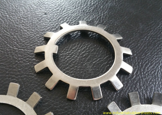 Arruela de fechamento de aço com os dentes externos serrilhados, cor natural do MS de SS304 SS316
