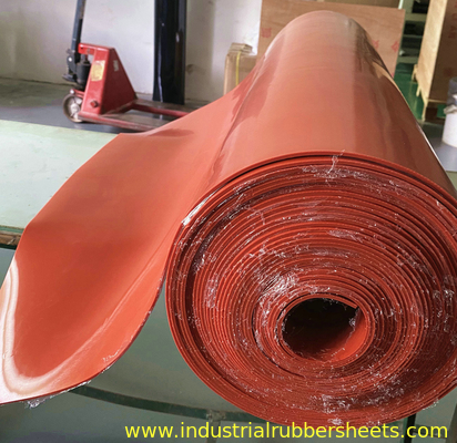 Folha de borracha de silicone de alta temperatura de 7MPa 1m-2m Largura