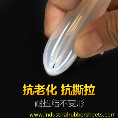 Processo de extrusão personalizado Tubo de silicone transparente Superfície lisa