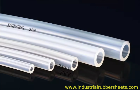 Extrusão de tubo de silicone de superfície lisa, mangueira trançada personalizada transparente