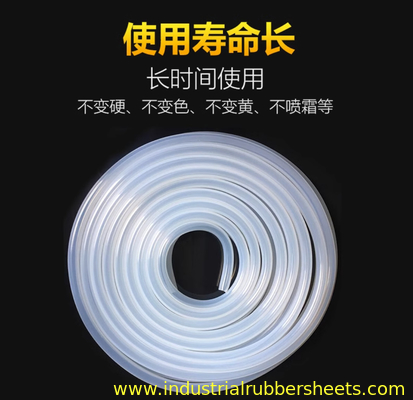 Manga de tubo de borracha de silicone resistente ao calor extrudado macio flexível