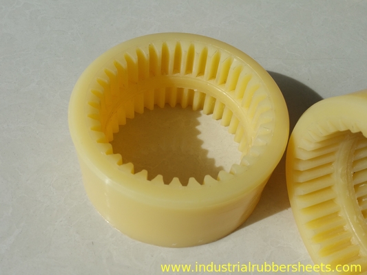 Tamanho padrão do acoplamento de poliuretano amarelo para uso industrial