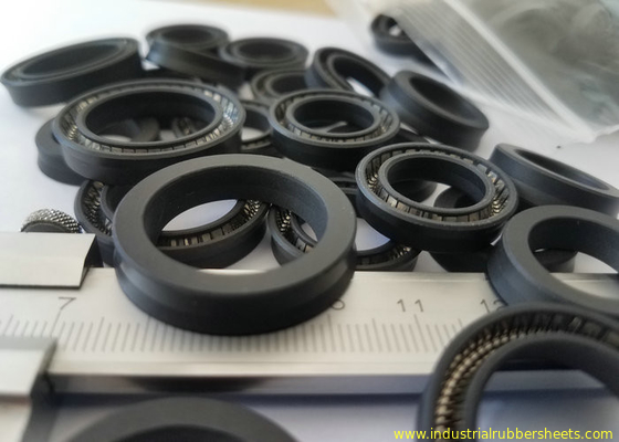 Selo de carbono branco ou preto de PTFE, selo do óleo de PTFE com mola da inserção de SS304, SS316
