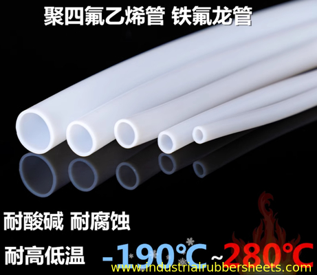 Tubo de PTFE branco não tóxico para aplicações industriais