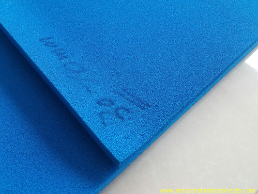 Tela azul da impressão da folha da esponja do silicone da cor