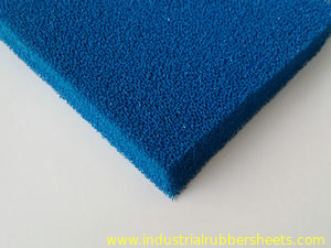 Tela azul da impressão da folha da esponja do silicone da cor