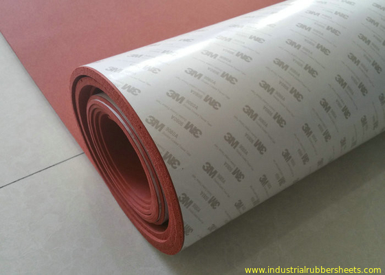 Folha de esponja de silicone de alta temperatura 1-50 mm de espessura com adesivo 3M