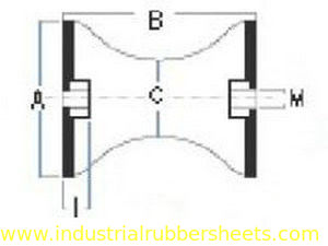 Suportes de choque e amortecedores de borracha TC-FF preta de grau industrial para antivibração em equipamentos de saúde
