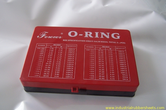 Cor de borracha do padrão do jogo ISO3601 AS568A DIN3771 JIS B2401 do anel-O de NBR, a amarela e a vermelha