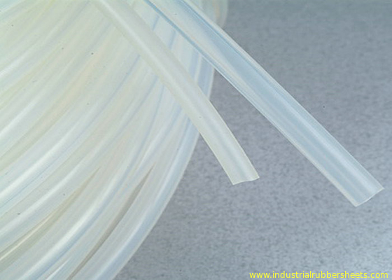 Extrusão do tubo do silicone do Virgin do produto comestível 100% força de alta elasticidade da espessura de 3 - de 4mm