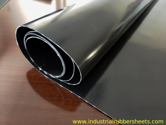 Folha de borracha industrial de superfície lisa com inserção de algodão 1-3PLY e isolamento negro