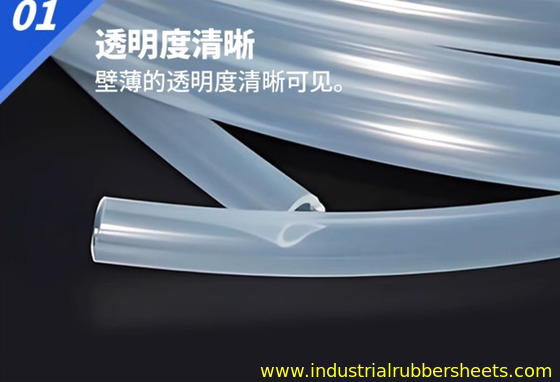Extrusão do tubo do silicone do Virgin do produto comestível 100% força de alta elasticidade da espessura de 3 - de 4mm