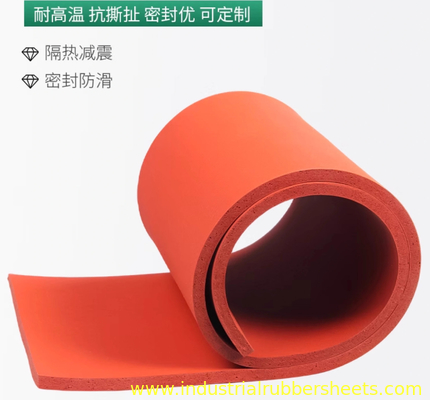 Folha de espuma de silicone com estrutura de células fechadas Folha de borracha de silicone resistente ao envelhecimento para proteção