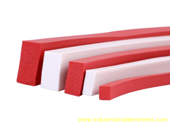 Closed Cell Silicone Sponge Stripe 1mm-60mm Thickness for Industrial Seal