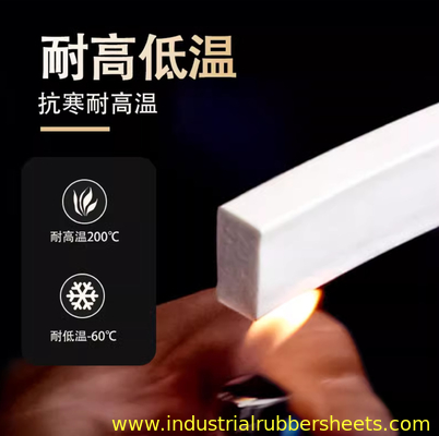Faixa de Esponja de Silicone de Célula Fechada com Espessura de 1mm-60mm para Vedação Industrial