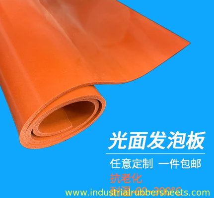 Superfície lisa Folha de borracha de esponja de silicone 3 mm-6 mm Espessura