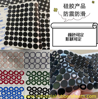 Arruelas de borracha de silicone de grau alimentício, dureza 40-80 Shore A