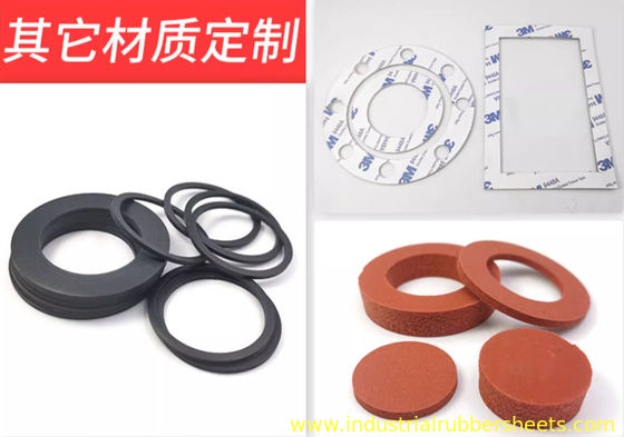 Closed Cell Silicone Rubber Washers with 10-40 Shore A Hardness and 0.5-1.0g/cm³ Density for Sealing Applications