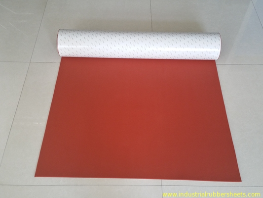 Folha de borracha de silicone vermelho escuro de célula fechada e folha de esponja de silicone resistente a alta temperatura
