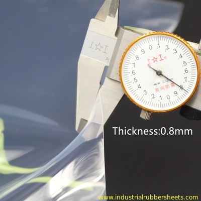 Folha transparente do silicone do produto comestível/filme transparente do silicone espessura de 0,1 - de 1.5mm