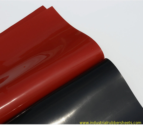 A folha vermelha, preta do silicone, silicone Rolls fez sob medida 1-10mm x 1.2m X 10m