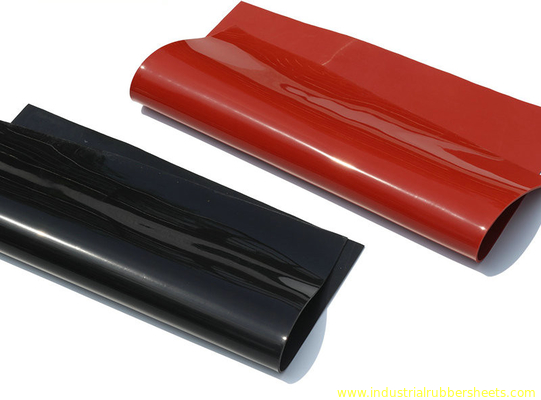 A folha vermelha, preta do silicone, silicone Rolls fez sob medida 1-10mm x 1.2m X 10m