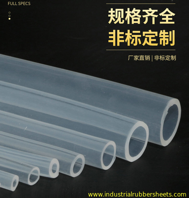 Mangueira translúcida do silicone do produto comestível, tubo do silicone, tubulação do silicone