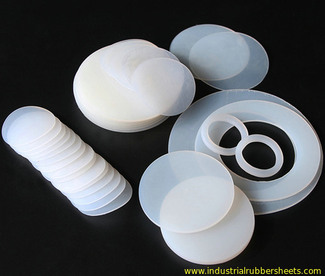 Alimento de qualidade de silicone Lavadora 30-80 Shore Um branco translúcido