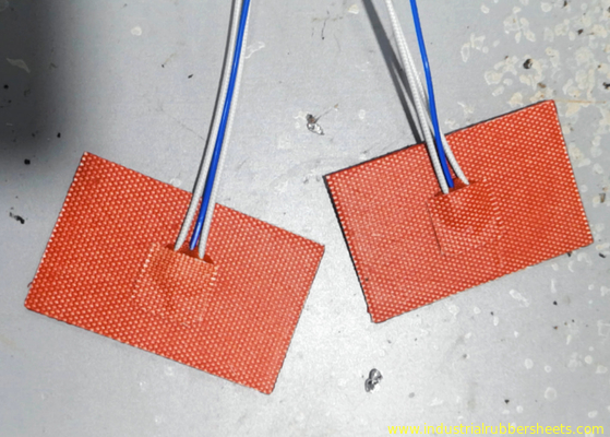 Pad de aquecimento de silicone personalizado 1,5 mm de espessura com resistência à temperatura de 200 ° C