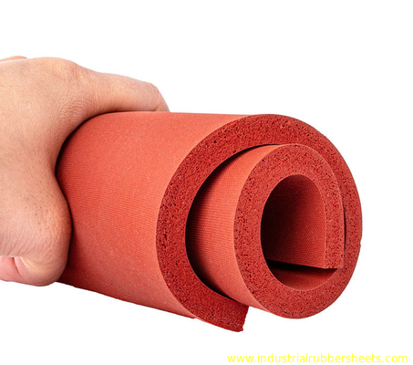 10-40 Shore Uma folha de espuma de silicone 0,5-1,0 g/cm3 Densidade 100psi