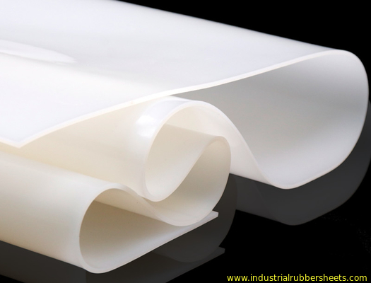 Folha de borracha de silicone Rolo de silicone Membrana de silicone em várias espessuras e largura para diferentes requisitos