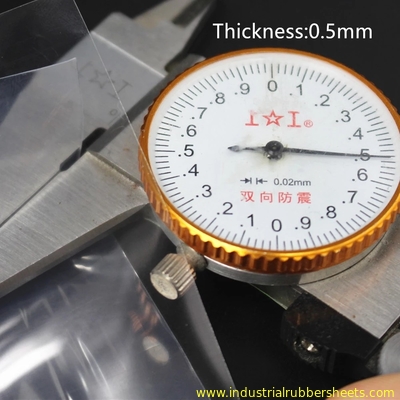 0.1-0.8mm Chapa de borracha de silicone 50m Rolo, resistência à tração 7,5Mpa