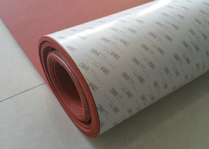 Folha resistente da esponja da folha/silicone da espuma do silicone do envelhecimento vermelho com esparadrapo de 3m