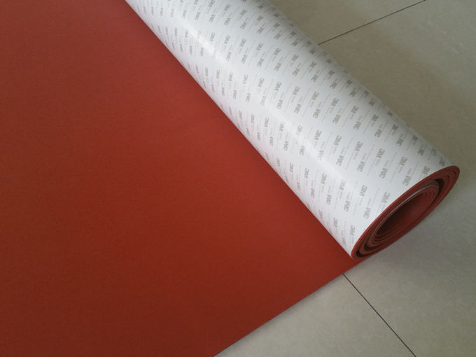 Folha resistente da esponja da folha/silicone da espuma do silicone do envelhecimento vermelho com esparadrapo de 3m