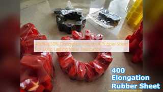 Folha de borracha industrial: 400% de alongamento e resistência ao desgaste