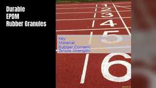 Grânulos de borracha EPDM de alta densidade resistente a UV