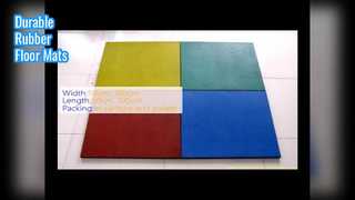 Tapetes de borracha de grão de madeira duráveis ​​com 10-50 mm de espessura